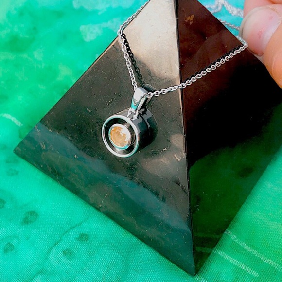 REAL Brazilian citrine pendant/Sterling Silver 💎 - Picture 5 of 9